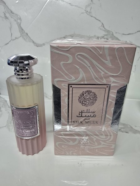 سلك مسك وردي